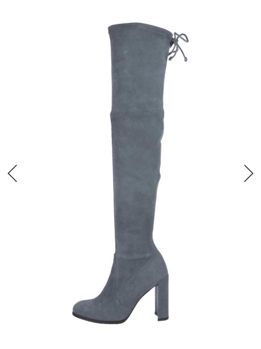 Stuart Weitzman HILINE OTK BOOT Suede in blue/grey